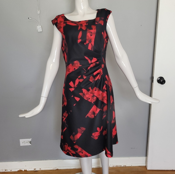 Karl Lagerfeld Neoprene Ruched Dress, VGUC, Size 10 - Picture 1 of 8